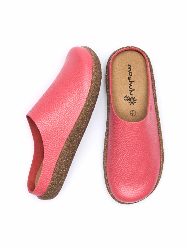 PEVENSEY CORAL PINK LEATHER