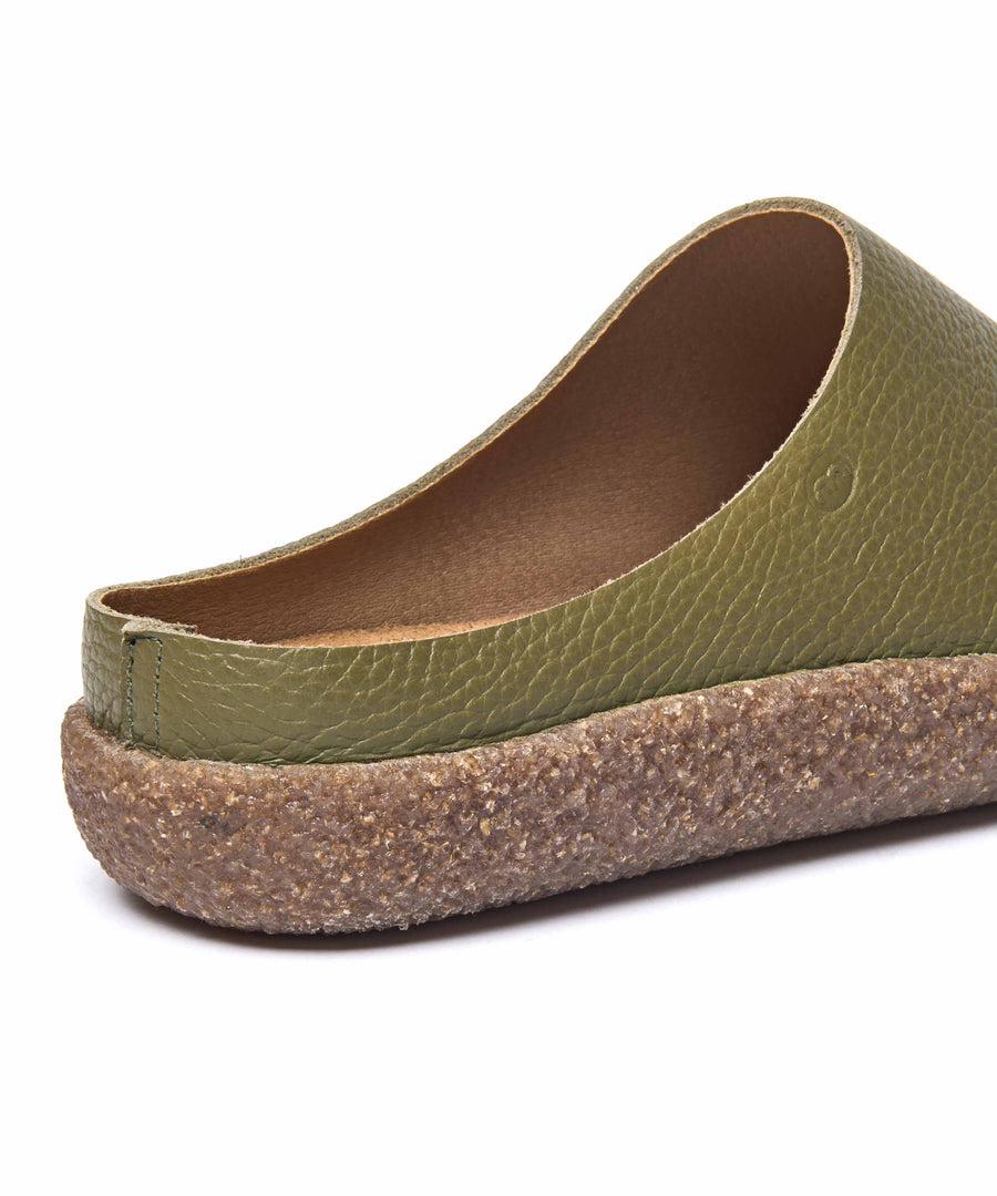 PEVENSEY OLIVE GREEN LEATHER