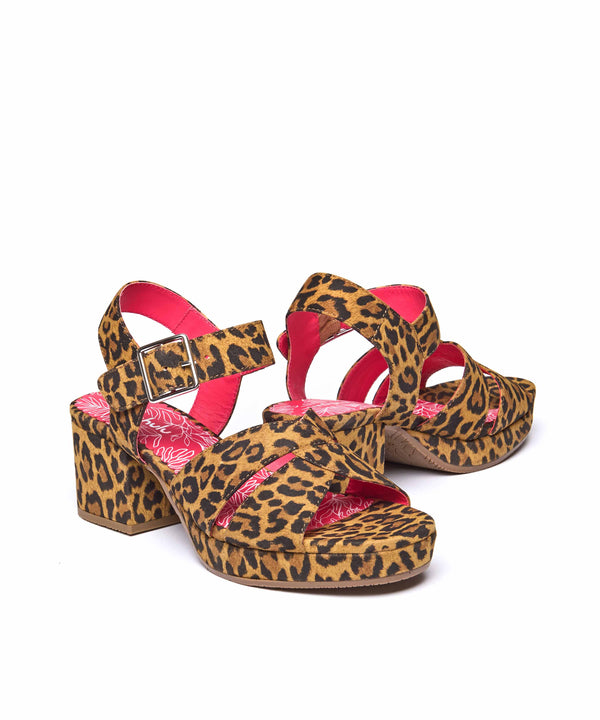 ARANIKO LEOPARD PRINT SUEDE