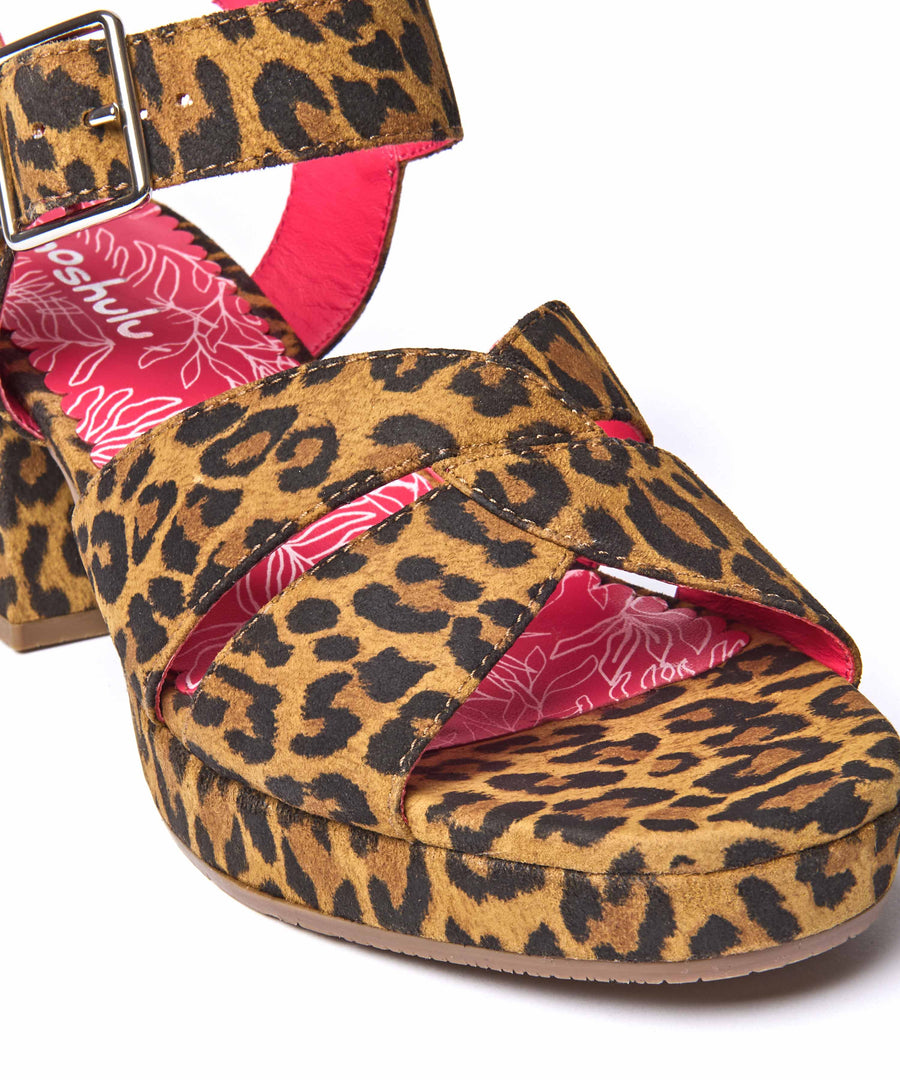 ARANIKO LEOPARD PRINT SUEDE