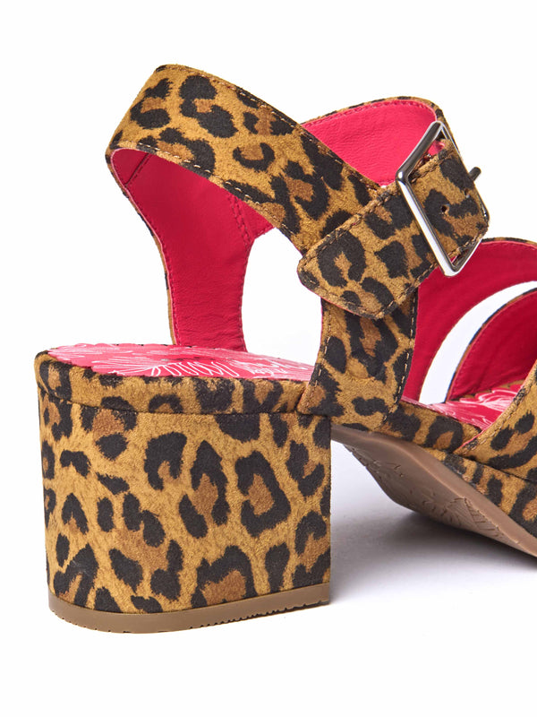 ARANIKO LEOPARD PRINT SUEDE