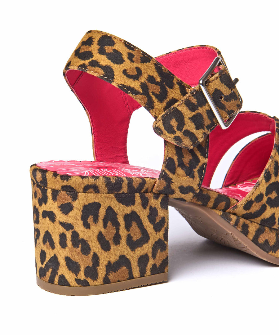 ARANIKO LEOPARD PRINT SUEDE