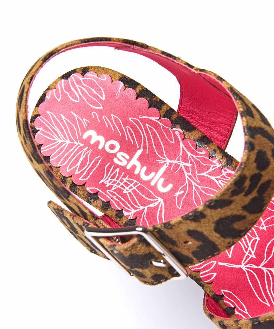 ARANIKO LEOPARD PRINT SUEDE