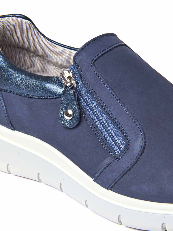 CRESSIDA INDIGO NUBUCK