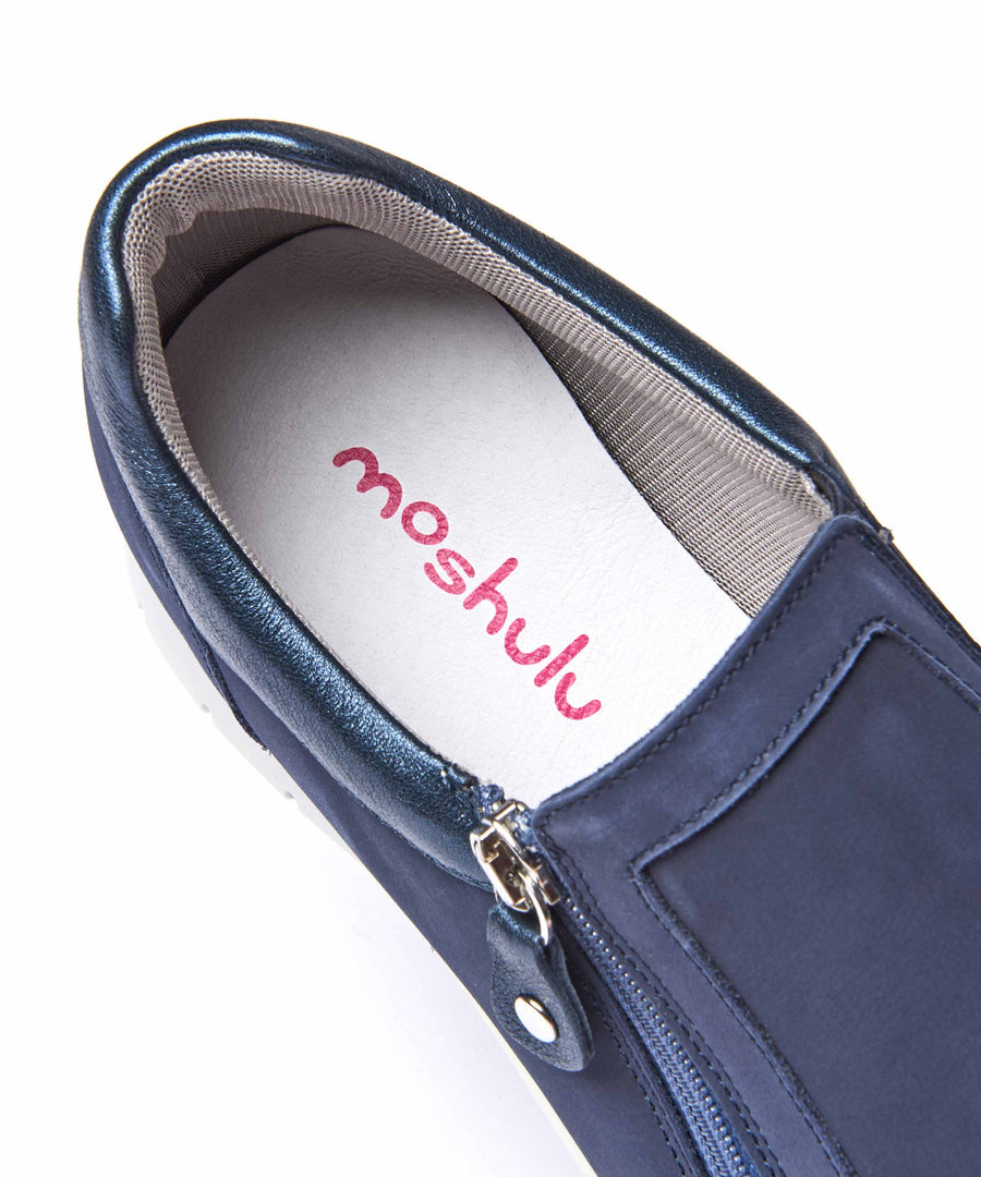 CRESSIDA INDIGO NUBUCK