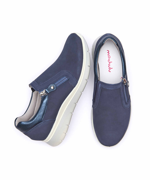 CRESSIDA INDIGO NUBUCK