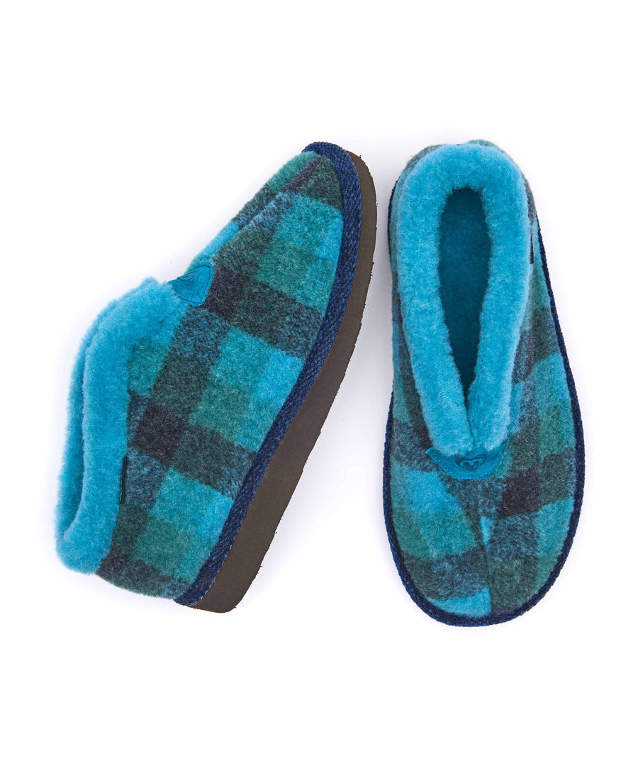 NANIS MARINE TEAL PLAID