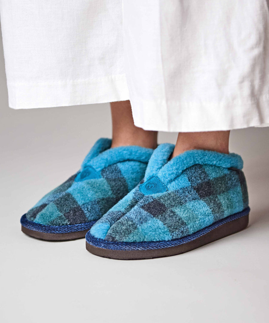 NANIS MARINE TEAL PLAID