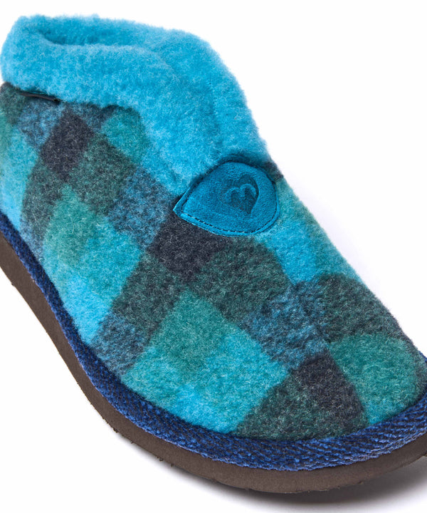 NANIS MARINE TEAL PLAID