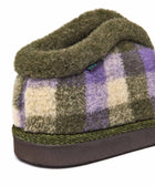NANIS OLIVE GREEN PLAID