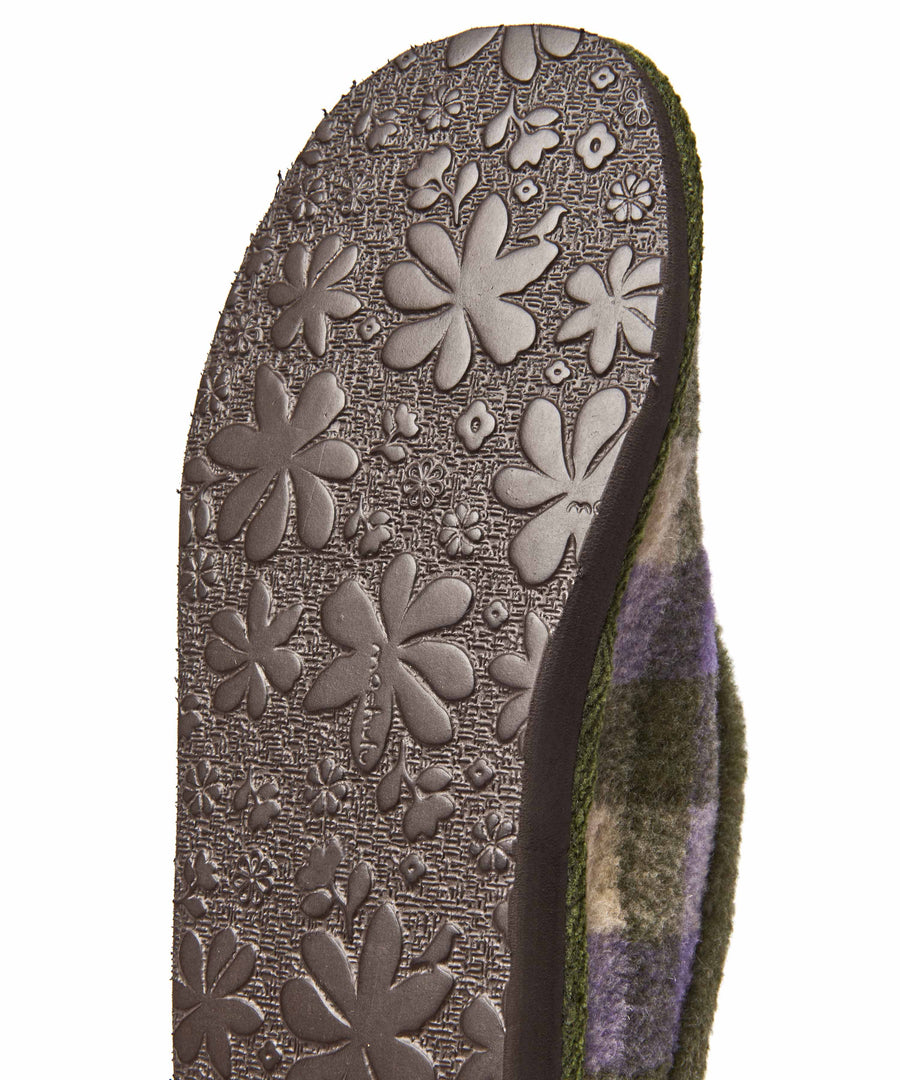 NANIS OLIVE GREEN PLAID