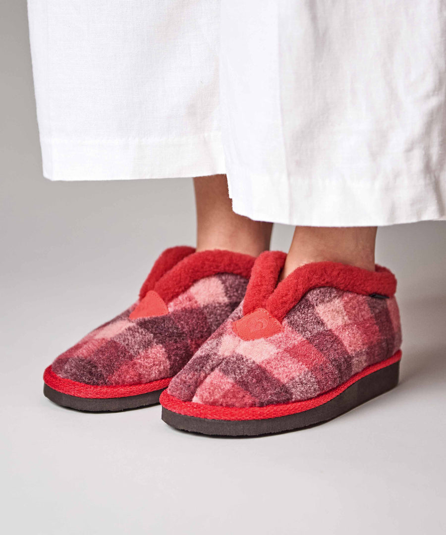 NANIS RED PLAID