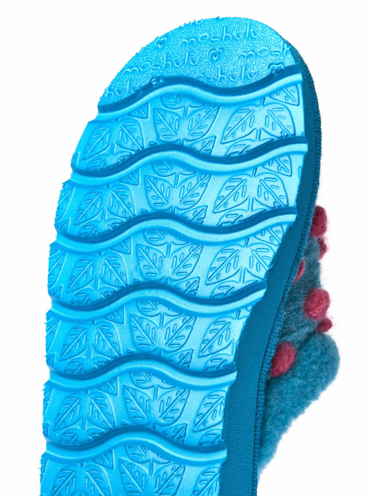 Blue colourful spotty mule slippers - MALIA REMIX MARINE TEAL