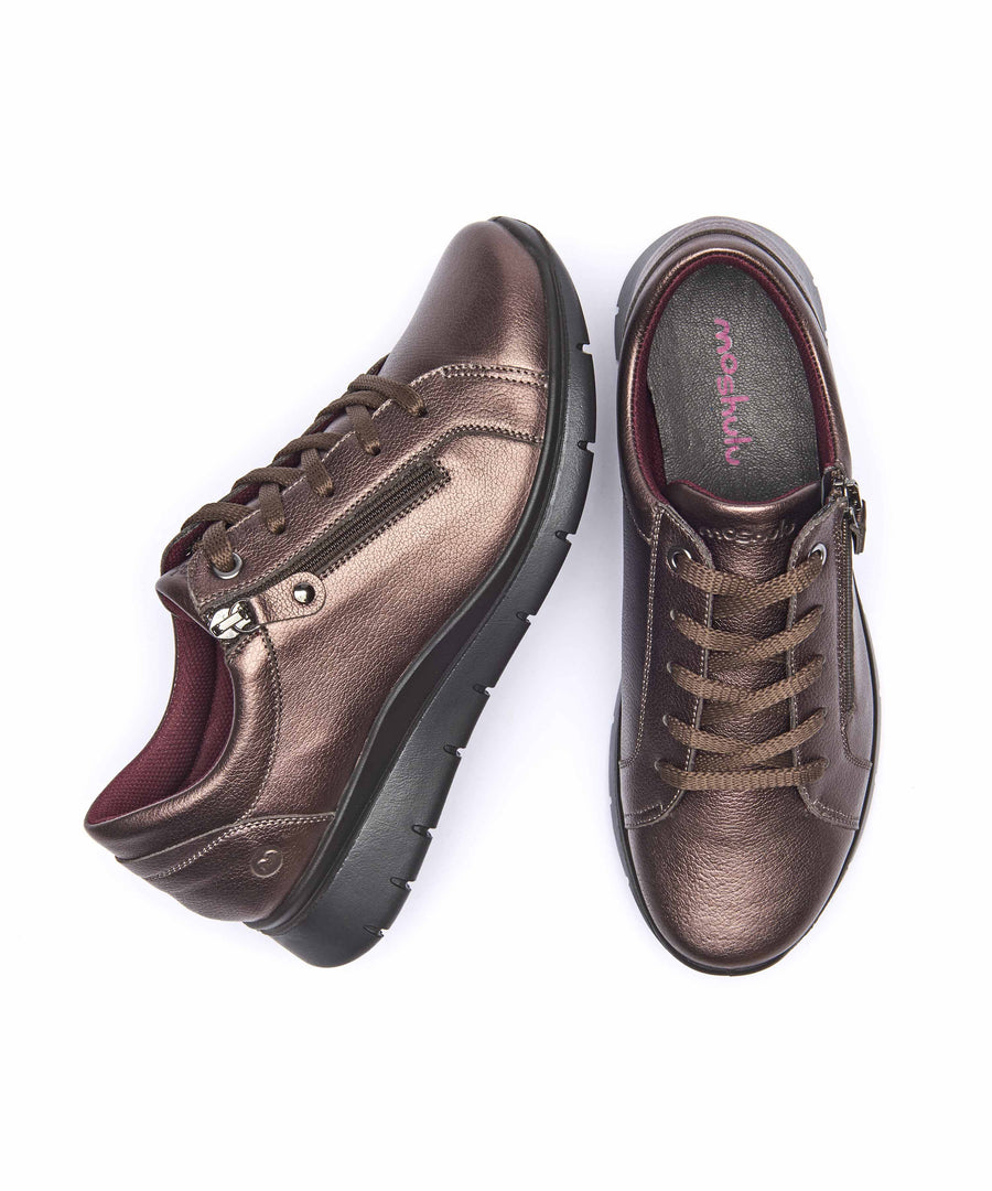 KENSEY BRONZE METALLIC LEATHER