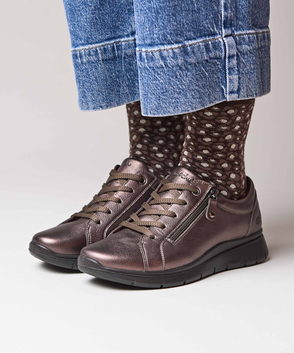 KENSEY BRONZE METALLIC LEATHER