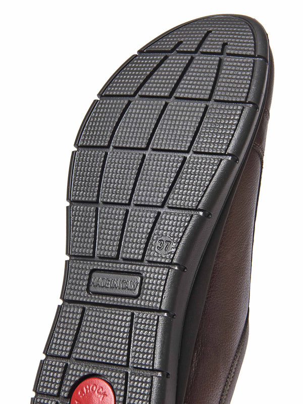 Metallic / Brown casual lightweight trainers - KENSEY BRONZE METALLIC LEATHER