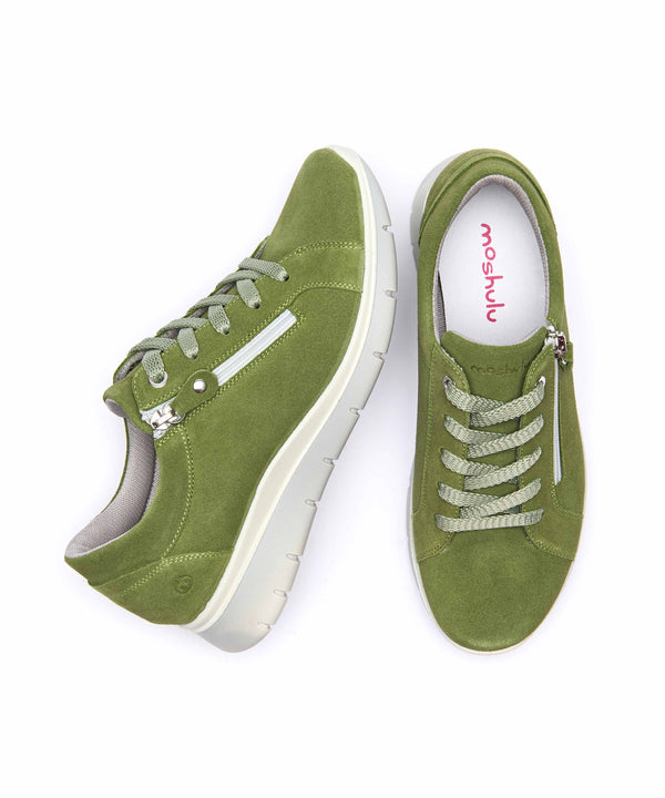 KENSEY LICHEN GREEN SUEDE