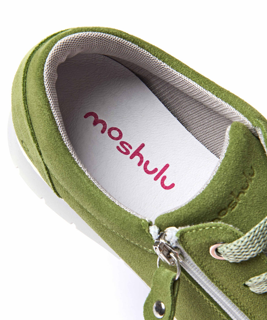 KENSEY LICHEN GREEN SUEDE