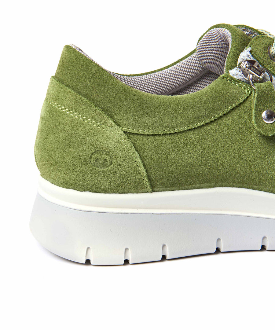 KENSEY LICHEN GREEN SUEDE