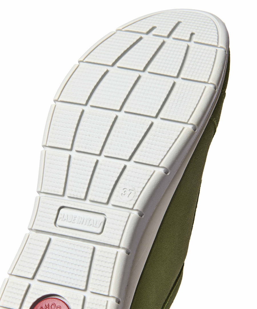 KENSEY LICHEN GREEN SUEDE