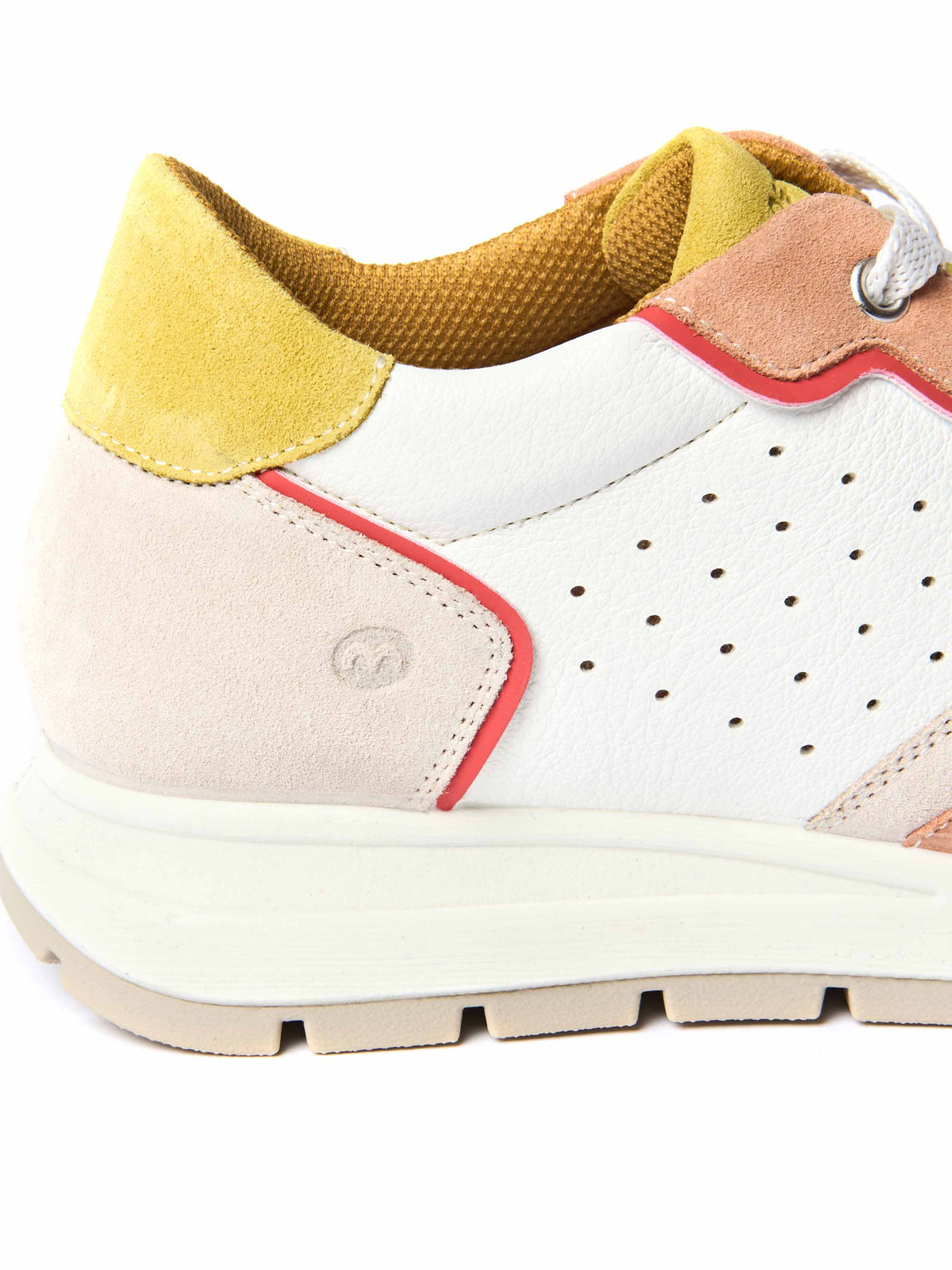 TERESA WHITE/PAPAYA LEATHER