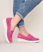 SHEARWATER FUCHSIA PINK SUEDE