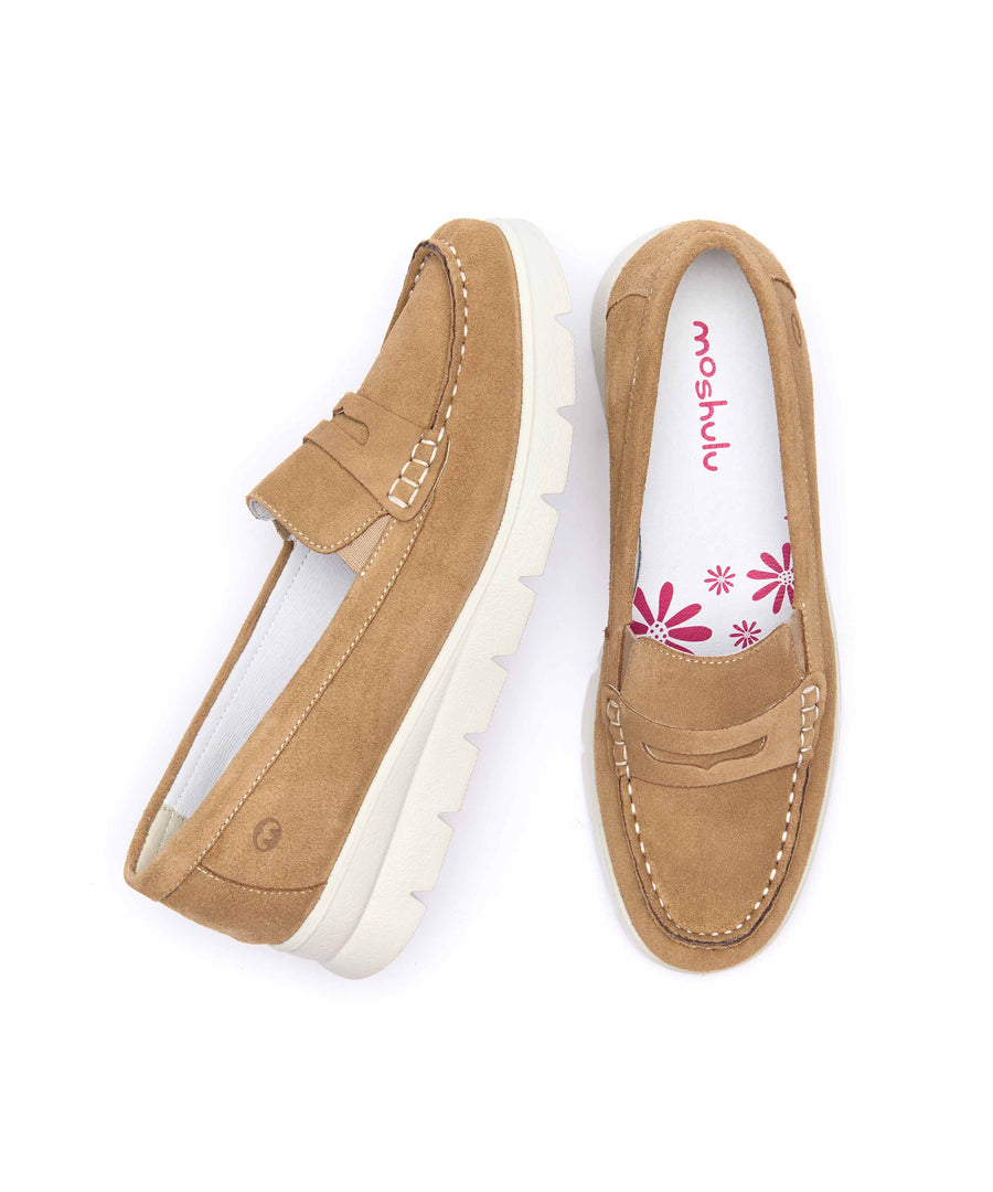 SHEARWATER HONEY TAN SUEDE