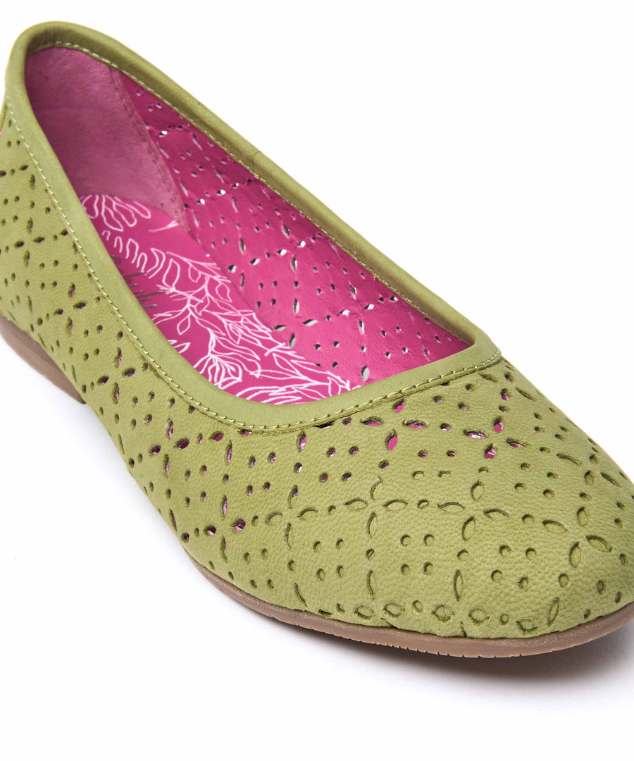 SENARA LICHEN GREEN NUBUCK