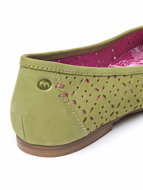 SENARA LICHEN GREEN NUBUCK