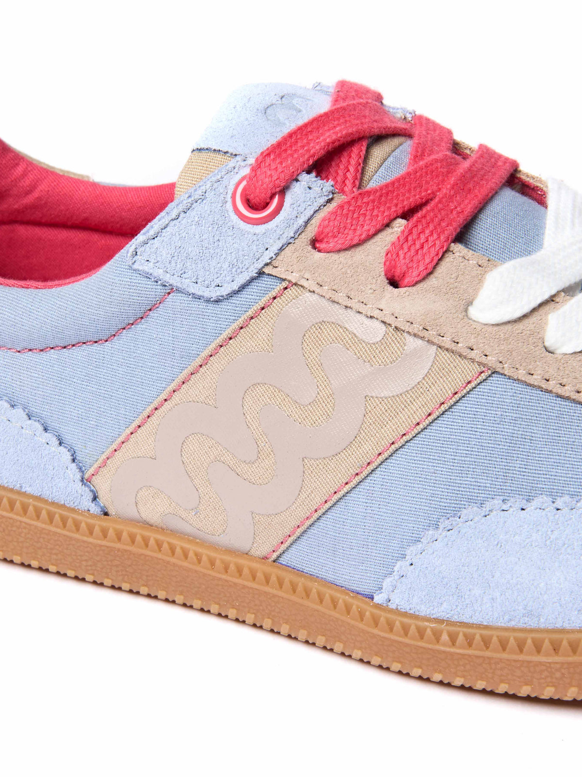 MARGOT CORNFLOWER BLUE/ECRU BEIGE