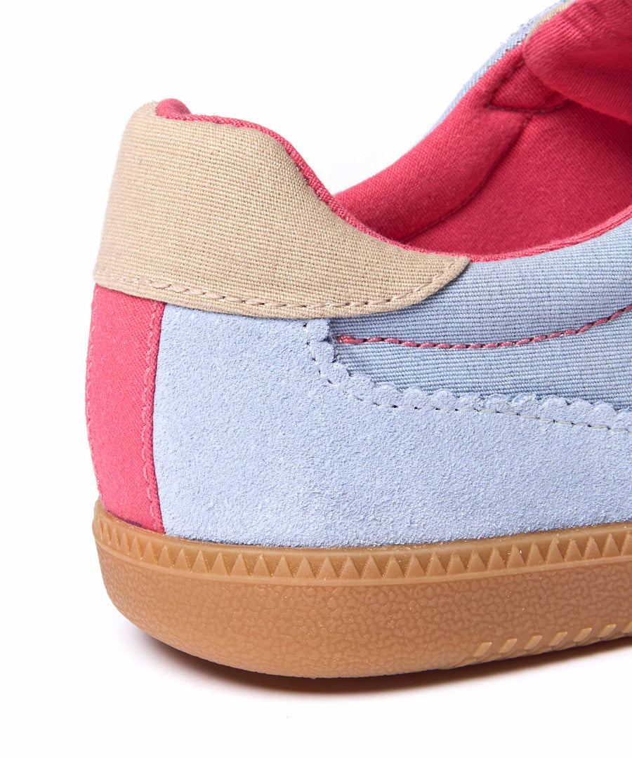 MARGOT CORNFLOWER BLUE/ECRU BEIGE