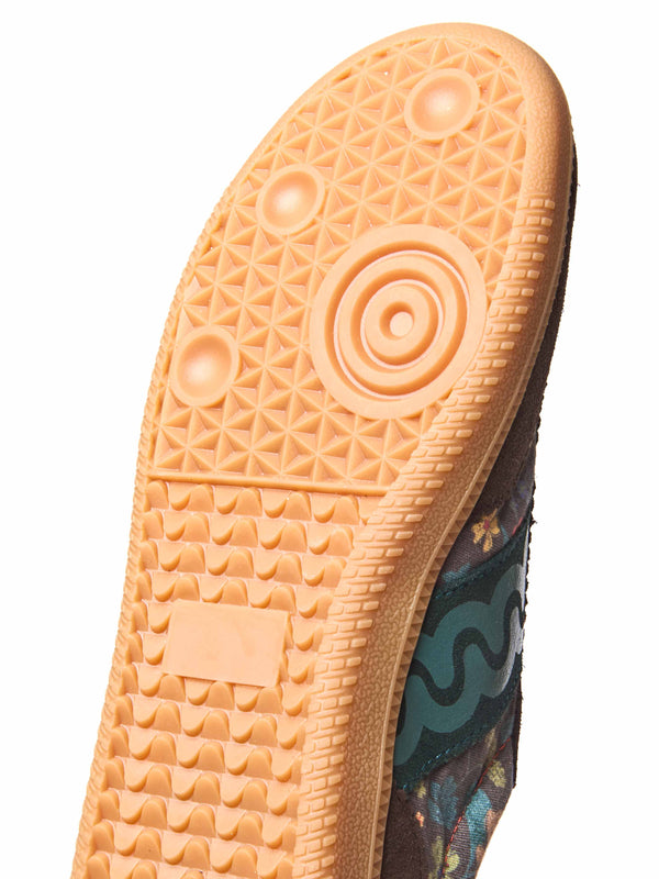 Brown sporty lace up trainers - MARGOT BROWN ACORN PRINT SUEDE
