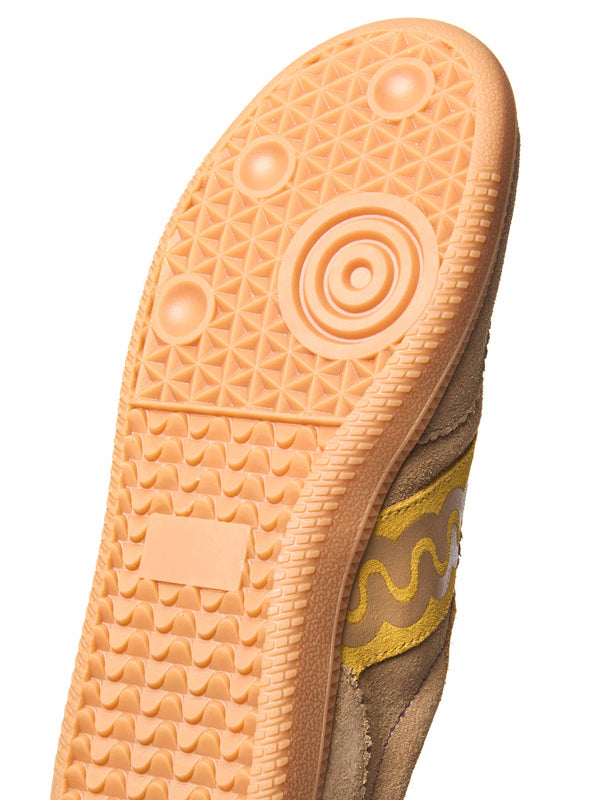 Brown sporty lace up trainers - MARGOT HONEY TAN SUEDE