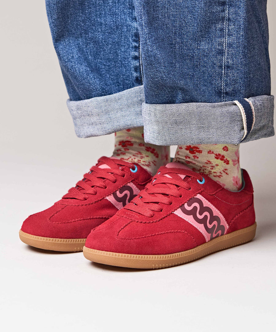 MARGOT RED SUEDE