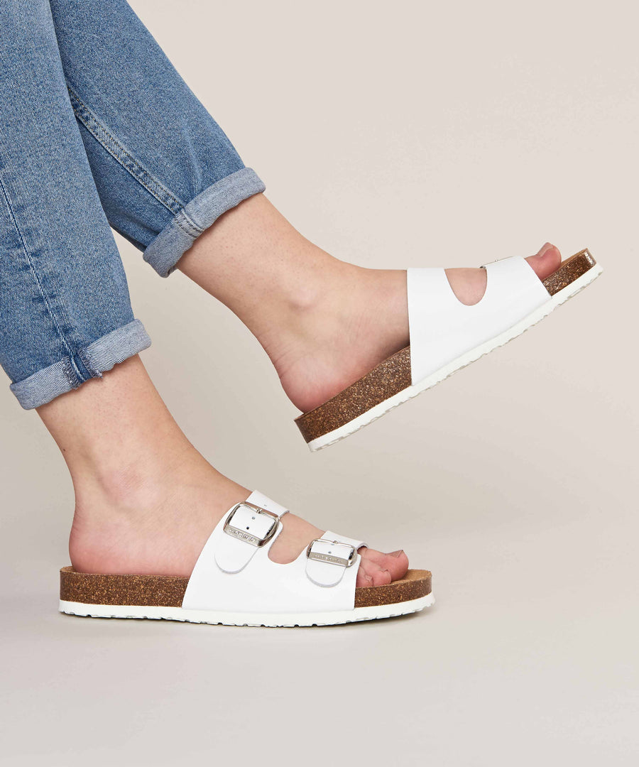 White Women's Sandals – moshulu