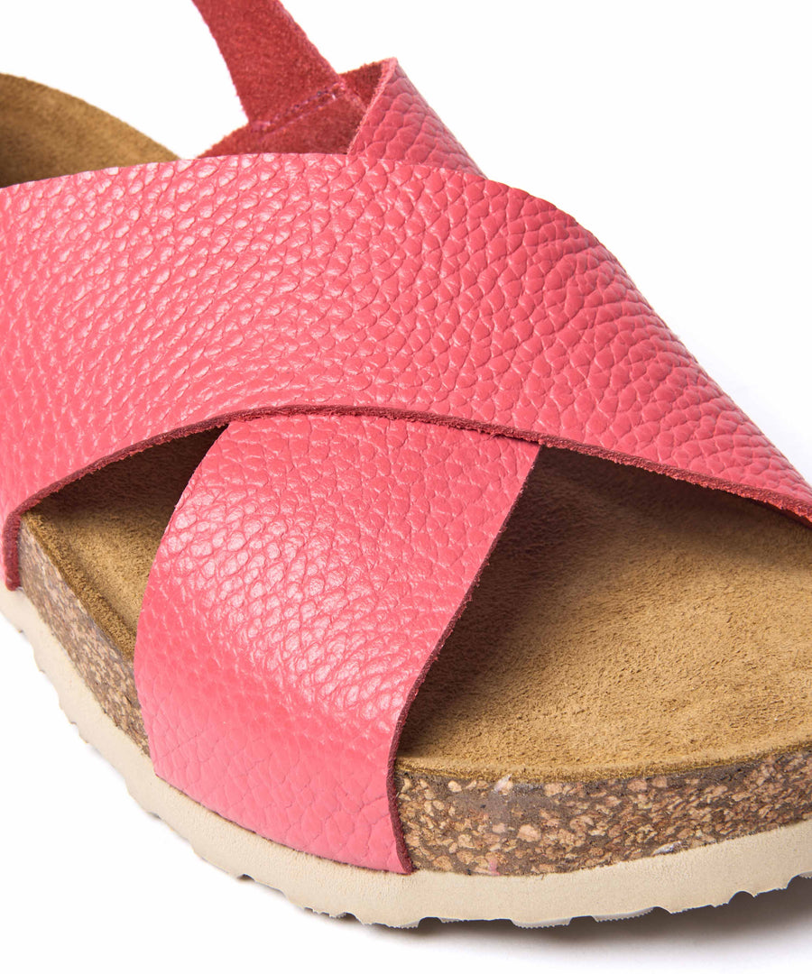 HARLYN CORAL PINK LEATHER