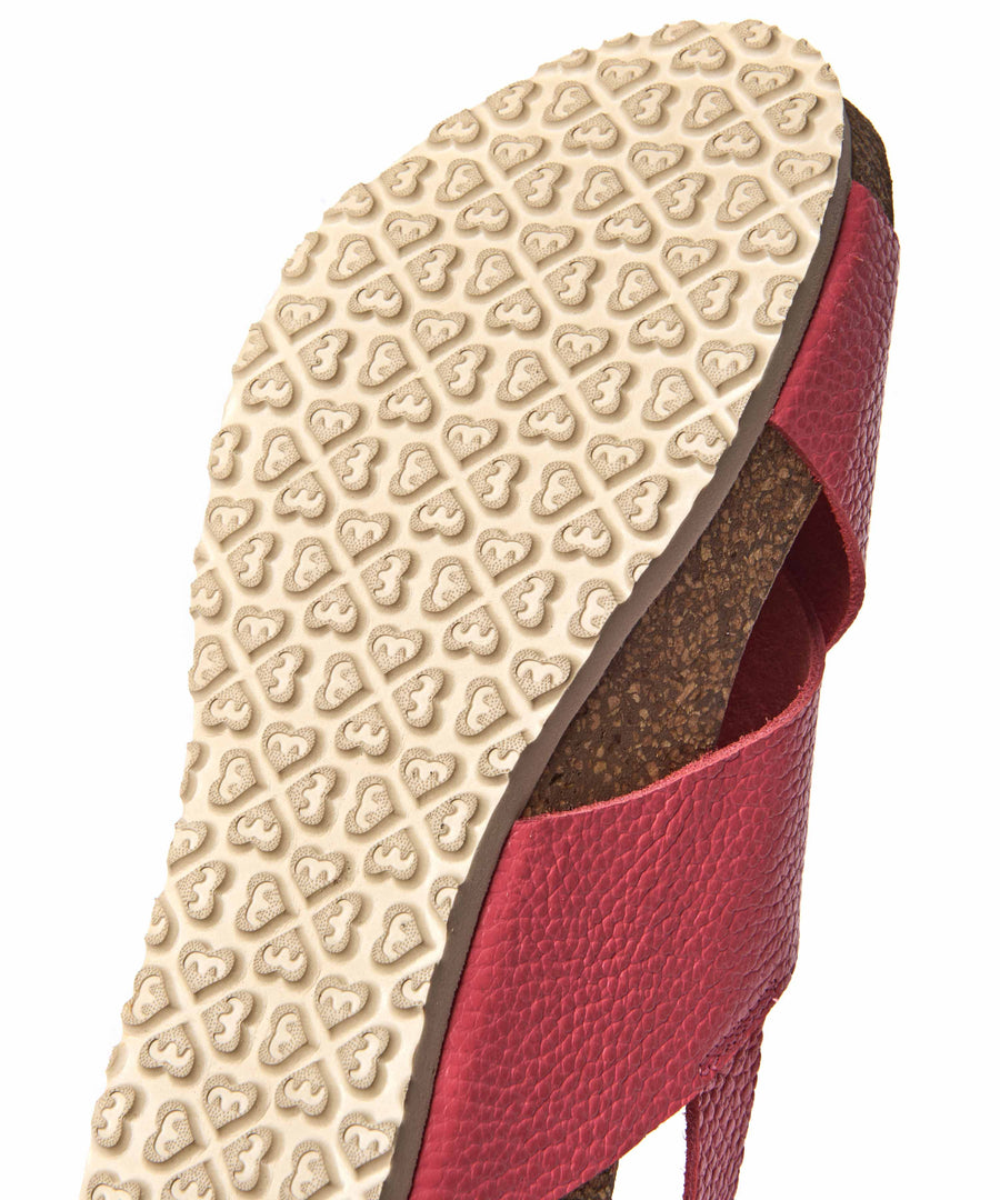 HARLYN CORAL PINK LEATHER