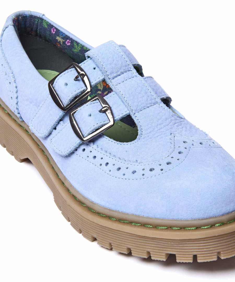 CALTHIA CORNFLOWER BLUE NUBUCK