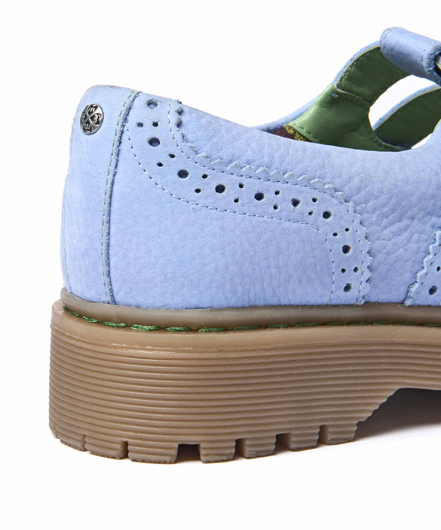 CALTHIA CORNFLOWER BLUE NUBUCK