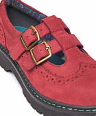 CALTHIA RED NUBUCK