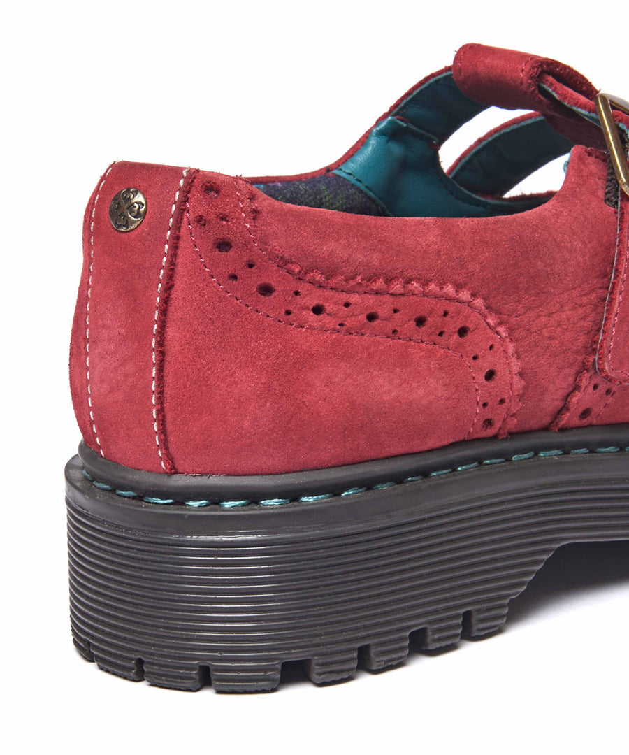 CALTHIA RED NUBUCK