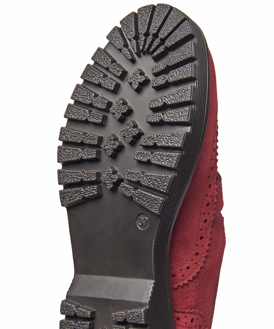 CALTHIA RED NUBUCK