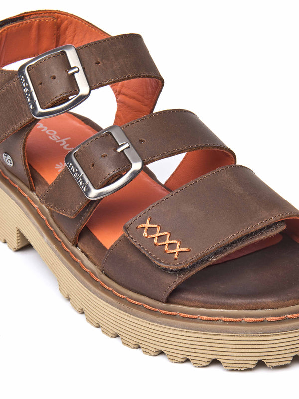 DIANTHA BROWN WAXY LEATHER