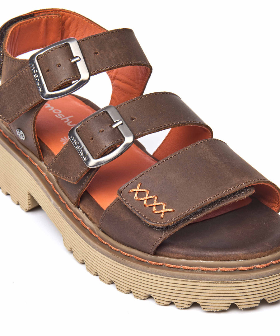DIANTHA BROWN WAXY LEATHER