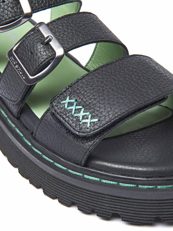 DIANTHA BLACK LEATHER