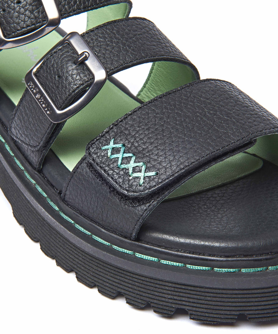 DIANTHA BLACK LEATHER
