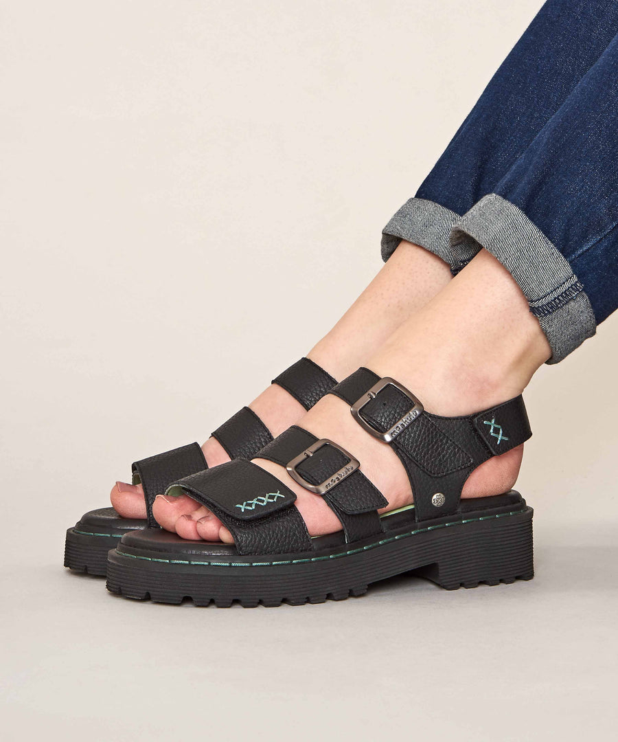 DIANTHA BLACK LEATHER