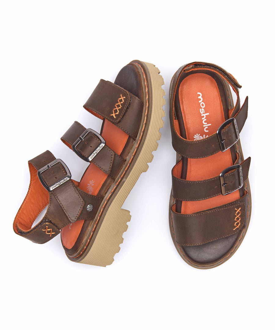 DIANTHA BROWN WAXY LEATHER