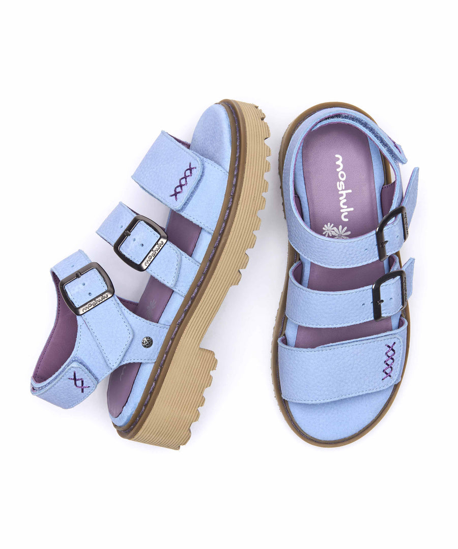 DIANTHA CORNFLOWER BLUE NUBUCK