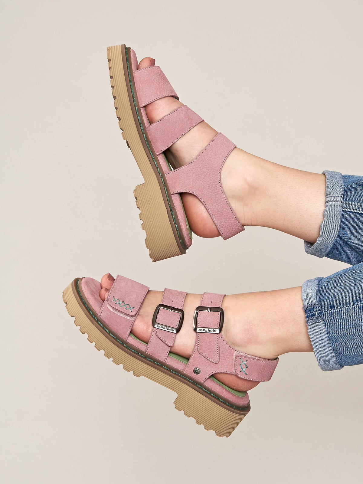 DIANTHA DUSKY PINK NUBUCK